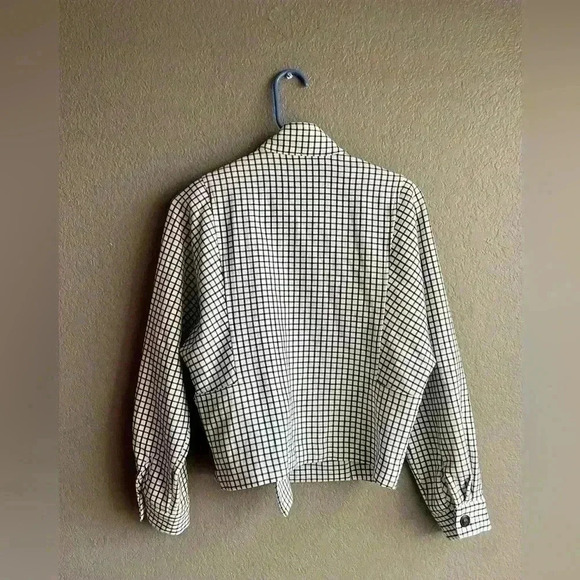 Cabi Black White Windowpane Blazer Jacket size XS - Picture 7 of 8